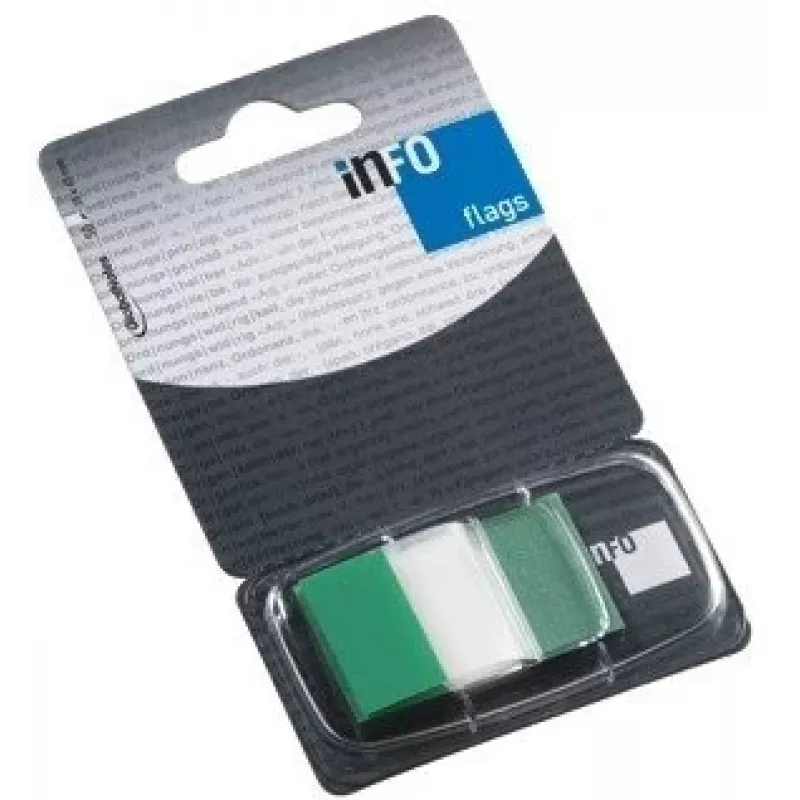 Index notes Nenurodyta Global Notes 0718-204 25×43 mm green, adhesive page markers