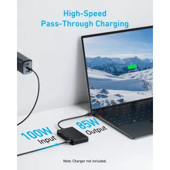 Anker 332 Wired USB 3.2 Gen 1 Type-C Black 100W 4K Ultra HD