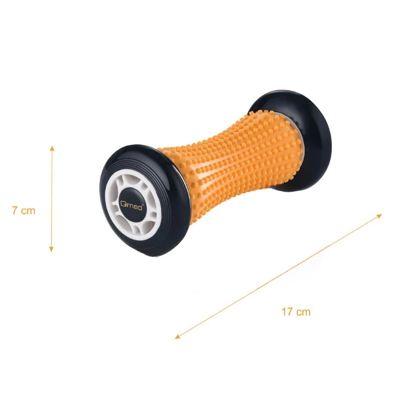 Rehabilitation roller MDH DRQM3P4LKXXXP, TPE, black, 7 cm diameter, 17 cm length