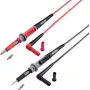 VOLTCRAFT MS-4PS-E Safety Test Lead [4mm safety-Plug - Test Probe] 1.00 m Black, Red 1 pc(s) (VC-11025595)
