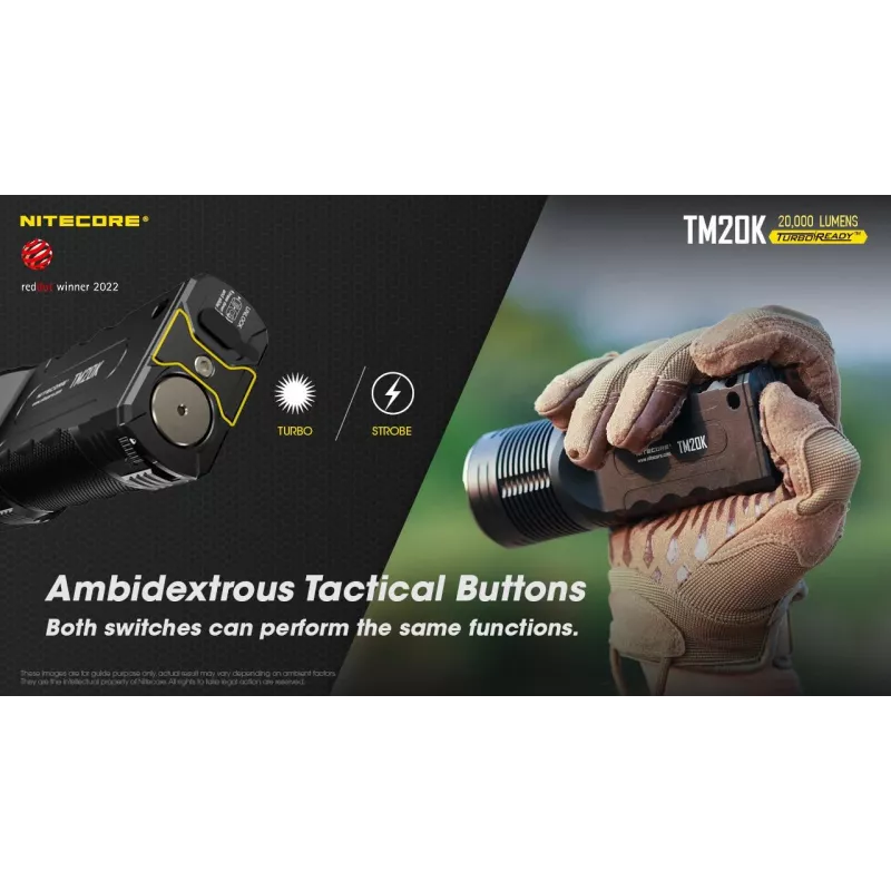 Flashlight Tiny Monster SERIES/20000 Lumens TM20K Nitecore
