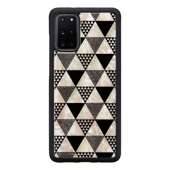 Protective case iKins for Samsung Galaxy S20+ — black pyramid design