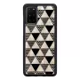 Protective case iKins for Samsung Galaxy S20+ — black pyramid design