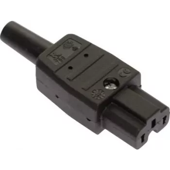 as - Schwabe Hot-Condition Appliance Connector Plug, straight Total Poles: 3 10 A Black 62083 1 pc(s) (62083)