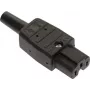 as - Schwabe Hot-Condition Appliance Connector Plug, straight Total Poles: 3 10 A Black 62083 1 pc(s) (62083)
