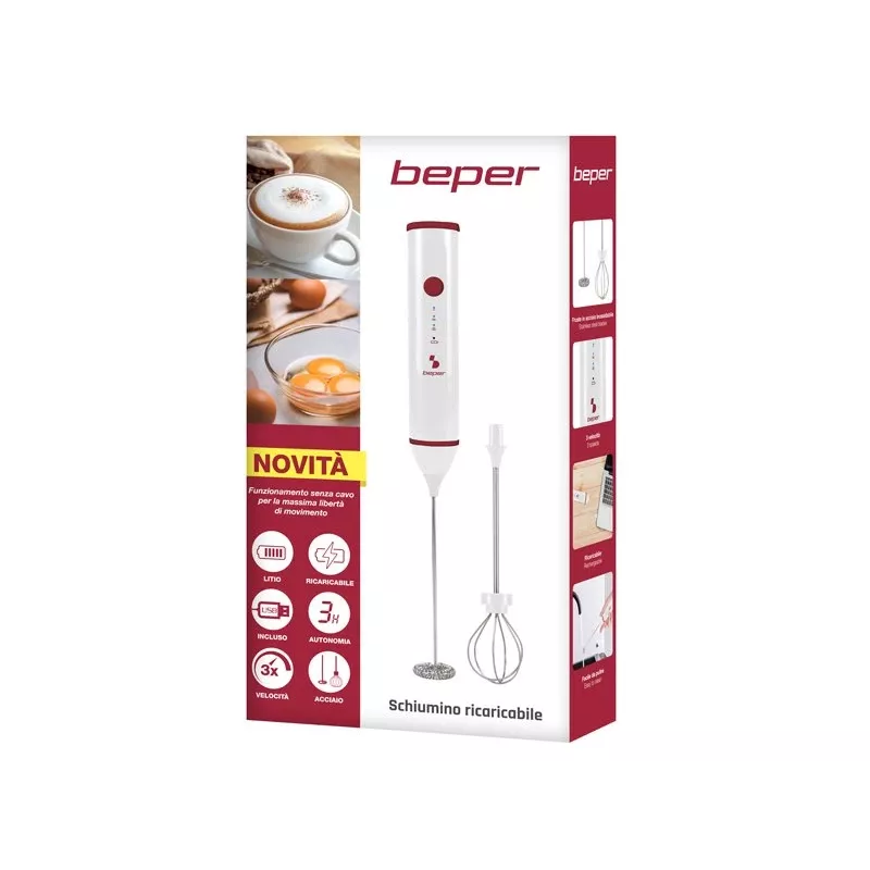 Electric kettle Beper P102SBA008 1.7 L stainless steel, cordless base