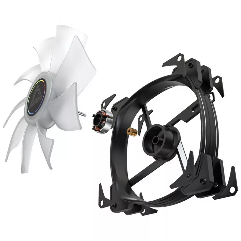 Case fan Montech HP140 ARGB PWM 140mm (pack of 3) — 140mm ARGB PWM cooling fans, 3-pack