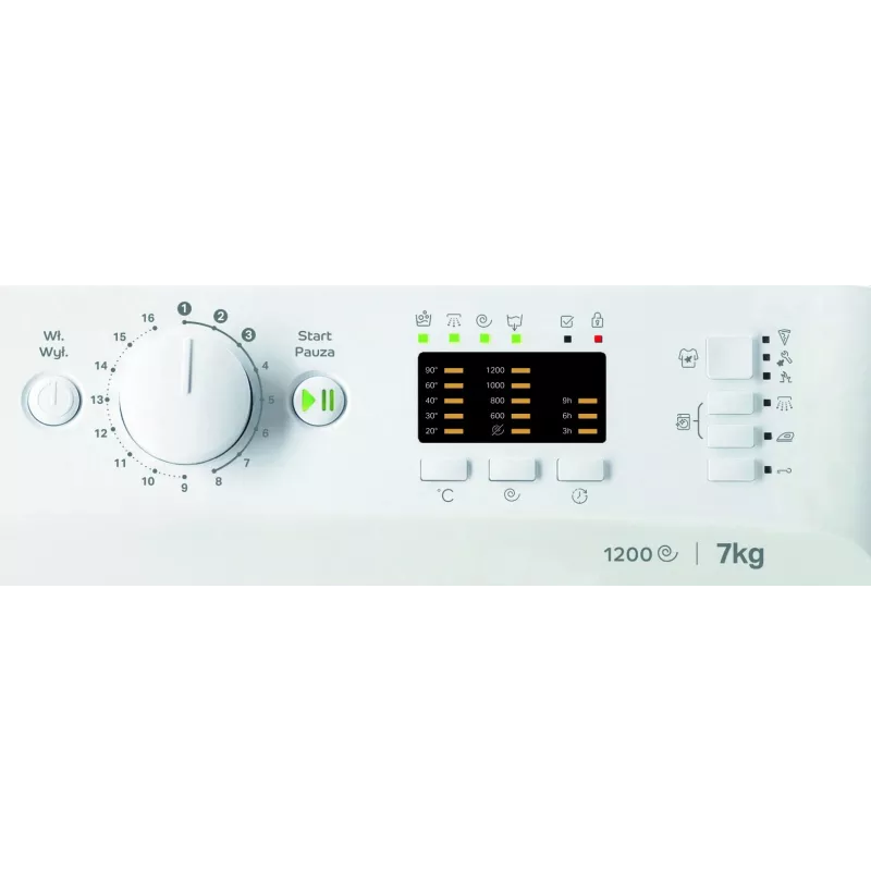 Washing machine INDESIT MTWA71252WPL 7 kg, front-loading, Energy class E
