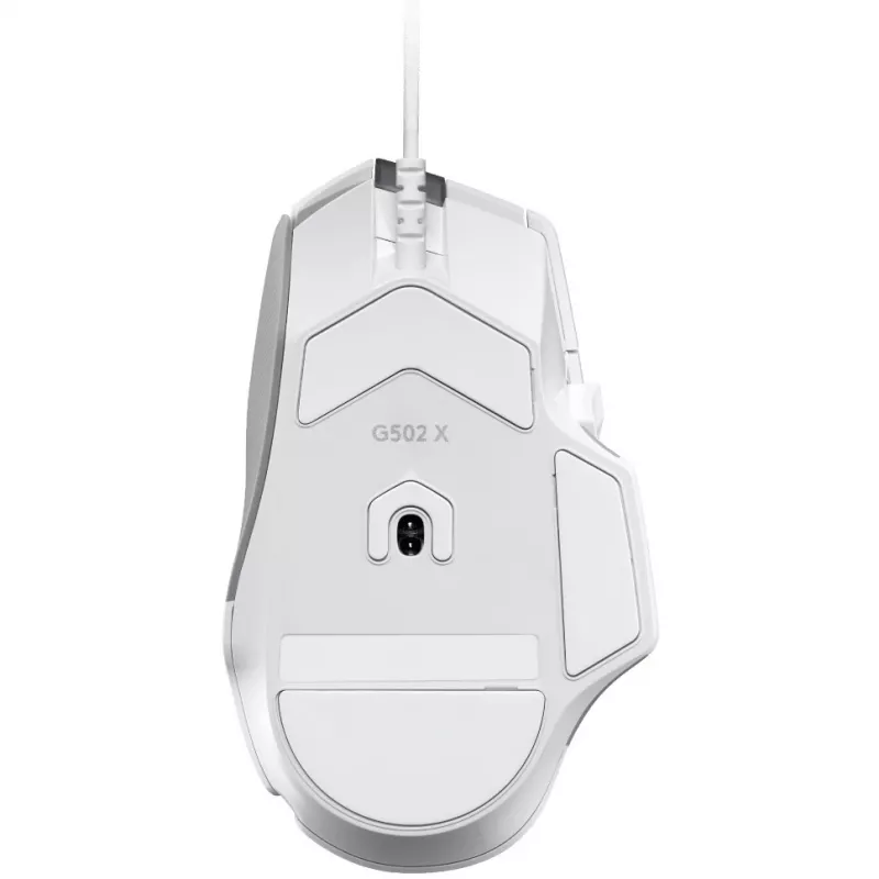 Gaming Mouse Bundle Logitech G G502 X with G240 Hard Gaming Mouse Pad — Right-hand, Optical 25600 DPI, USB Type-A, 13 Buttons, White