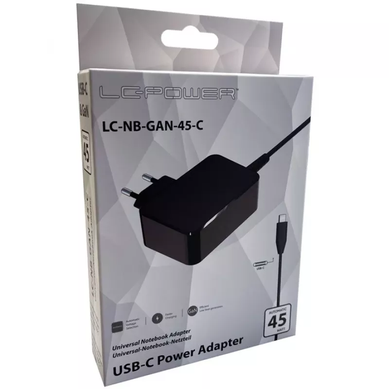 Charger Indoor LC-Power LC-NB-GAN-45-C