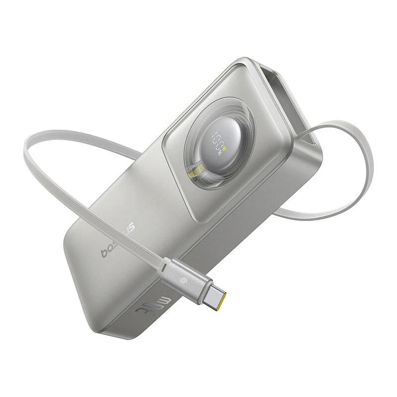 Powerbank Baseus OS Free2Pull 10000mAh 30W +cable (grey)