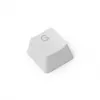 Keycap set GLORIOUS GMMK ABS Doubleshot V2 UK layout White — replacement keycaps for mechanical keyboards