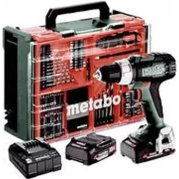 Screwdriver in win METABO.SCREWDRIVER BS 18 L 60/26Nm with 2x 2.0Ah batteries and 74 accessories in case