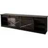 RTV GRANERO 200x56.7x35 black/black gloss cabinet
