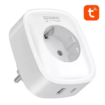 Smart plug Gosund SP6 16A with USB-C 20W — Wi‑Fi controllable outlet for home automation