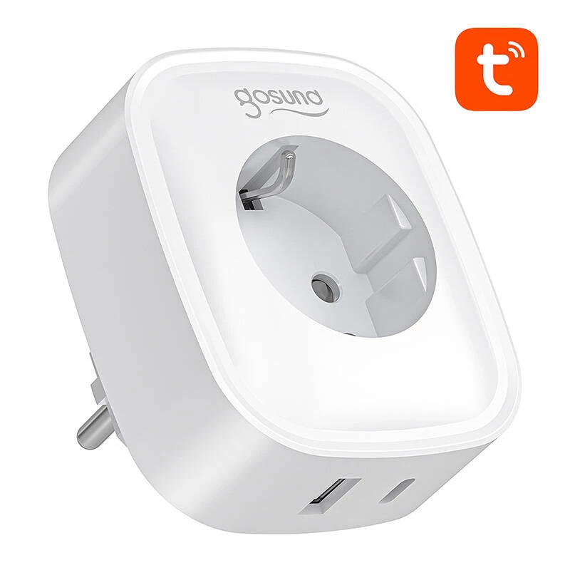Smart plug Gosund SP6 16A with USB-C 20W — Wi‑Fi controllable outlet for home automation