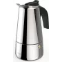 Xavax Stovetop Espresso Maker stainless steel for 4 cups, stovetop pot, incl. induction, 200ml (00111274)
