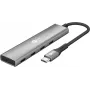 Goobay Slim 4-Port USB-Hub USB-C auf 5 Gbit/s - -Plug> 4x -Socket (76564)
