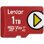 MicroSDXC memory card Lexar 1 TB UHS‑I Class 10 U3 V30 Read 205 MB/s Write 140 MB/s (red)