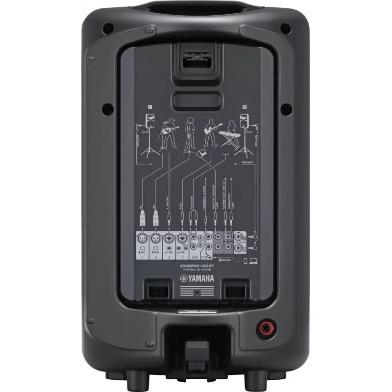 Freestanding PA system YAMAHA Stagepas 400BT — 400 W, 2-way, 10-channel mixer, Bluetooth 4.1, black