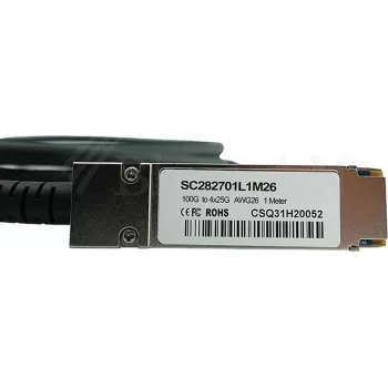 Direct Attach Copper (DAC) Cable CBO QSFP28 to 4×SFP28 3m Length
