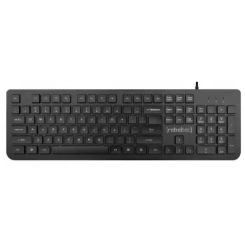Wired USB full-size keyboard Rebeltec Spiro RBLKLA00041 — black
