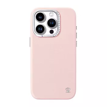 Protective phone case Joyroom PN-15F1 for iPhone 15 Pro Max, pink, slim form-fitting protective cover