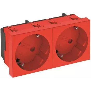 OBO STD-D3S SRO2 Socket Outlet 33° 2-way Grounded Plug 6120109 1 (6120109)