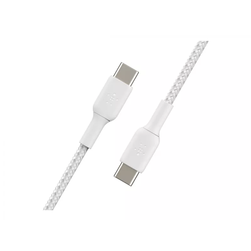 Cable Braided USB-C USB-C 1m White