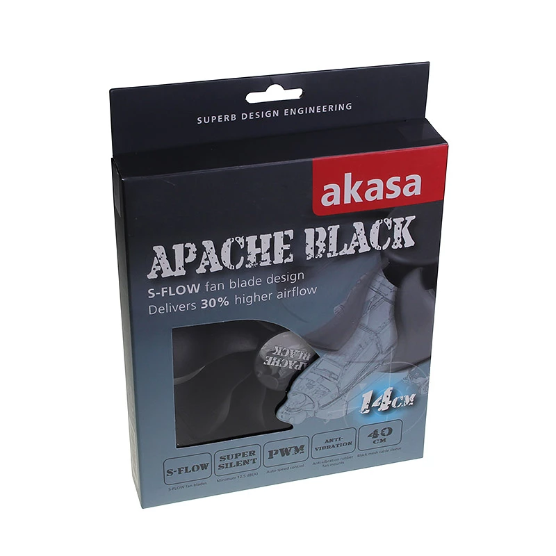 AKASA AK-FN062 140mm Black Case Fan