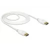DisplayPort cable DeLOCK 85509 1.5 m White