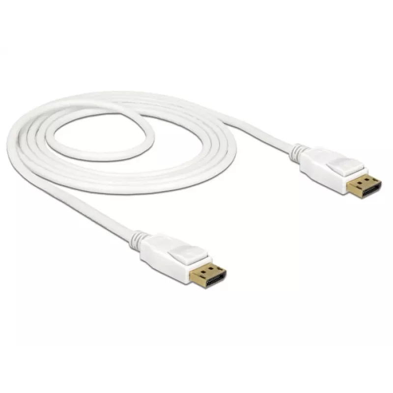 DisplayPort cable DeLOCK 85509 1.5 m White