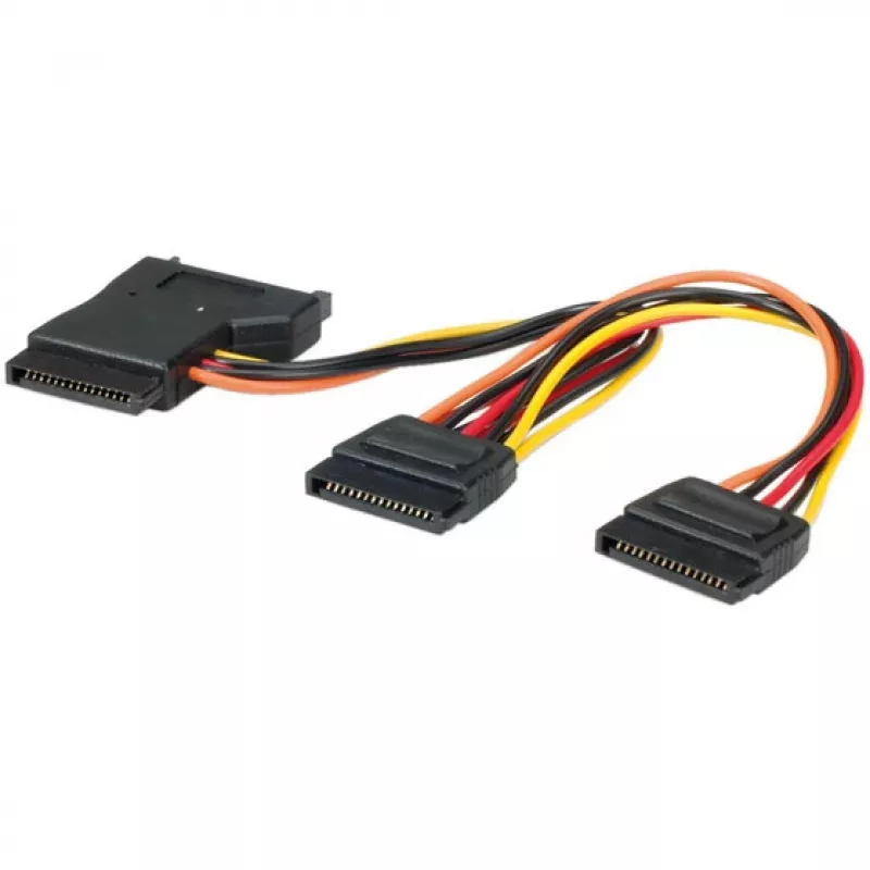 Internal Y-Power Cable SATA to 3x SATA Secomp 11.03.1041
