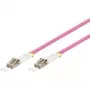 Fiber optic cable GOOBAY 95936 LC–LC multimode 50 µm, pink