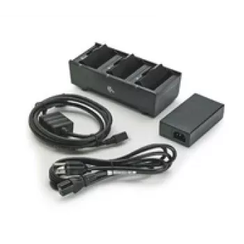 Indoor battery charger Zebra SAC-MPM-3BCHGEU1-01, AC power, black, includes AC and DC cables