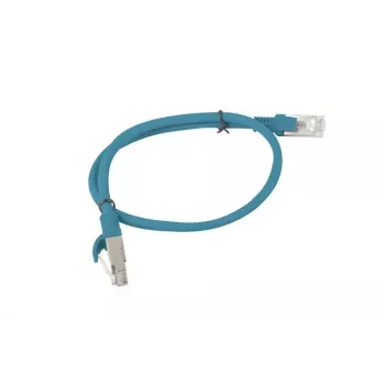 Networking cable LANBERG RJ-45 Cat5e PCU5-10CC-0050-B, 0.5 m, U/UTP, CCA, blue