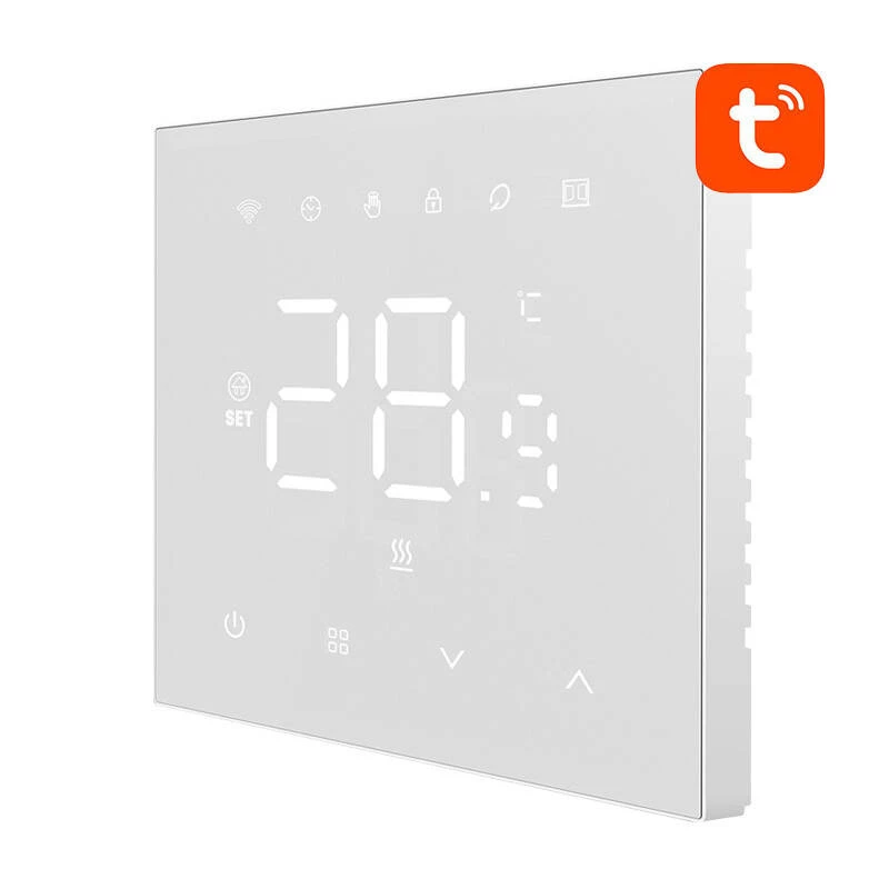 Smart thermostat Avatto WT410-BH-3A-W WiFi for gas boiler, programmable, Wi‑Fi connectivity