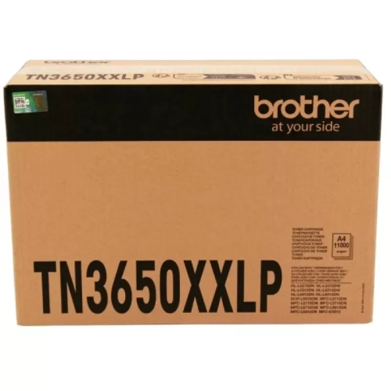 Brother TN-3650XXLP toner cartridge for DCP-L5510, HL-L5210, HL-L5215 — compatible contract TN3600XXL