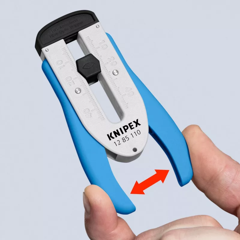 stripping tool 12 85 110 SB for Fibre Optic, stripping/sheath stripping tool (Blue/White)