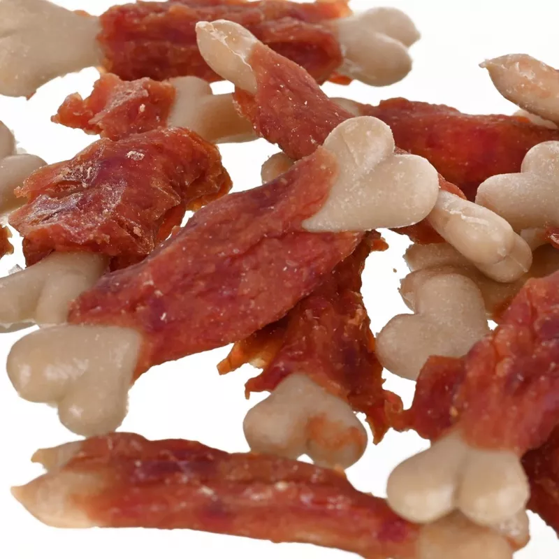 Dog treats PETITTO duck & calcium cubes, 500 g — natural adult dog treats, protein 24%, fat 2.5%