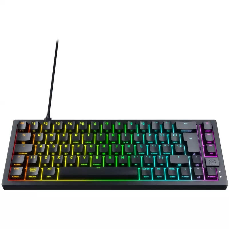 CHERRY K5V2 Compact keyboard Gaming USB QWERTY English Black 67 keys RGB LED