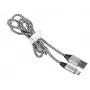 Cable USB 2.0 Type-C male - C male 1,0m black-silver