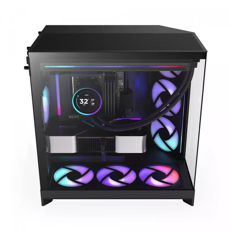 PC case NZXT H9 Flow RGB Midi Tower Black