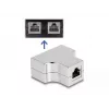 DeLOCK RJ45 Splitter T Adapter 1 x RJ45 jack to 2 x RJ45 jack Cat.5e STP