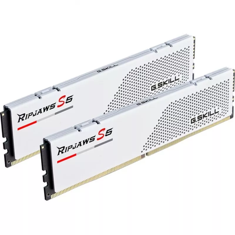 DIMM 64 GB DDR5-6000 (2x 32 GB) Dual-Kit, Arbeitsspeicher weiß, F5-6000J3040G32GX2-RS5W, Ripjaws S5, INTEL XMP
