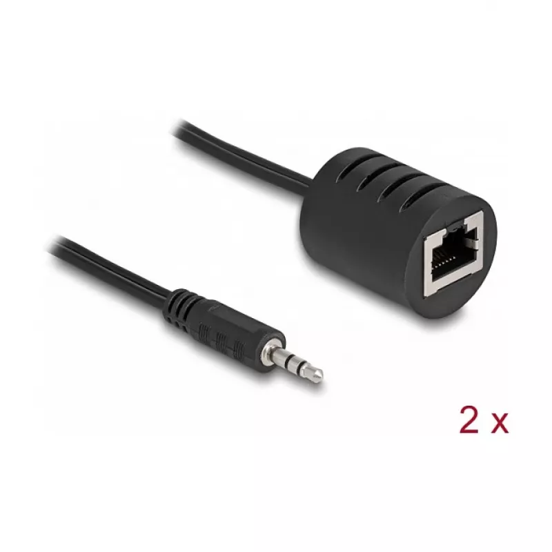 DeLOCK audio cable RJ-45 3.5mm Black 87858