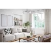 Activejet Classic ceiling chandelier pendant lamp IRMA nickel triple 3xE27 for living room