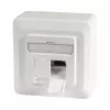 EFB-Elektronik Data Socket Cat.6A 500MHz oben/Downward, Surface-Mount, 2xRJ45, RAL9010 Manufacturer: EFB Elektronik (ET-25133AV5-R)