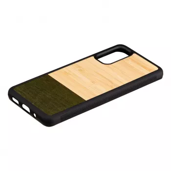 Phone case man and wood Galaxy S20 bamboo forest black — protective back cover for Samsung Galaxy S20