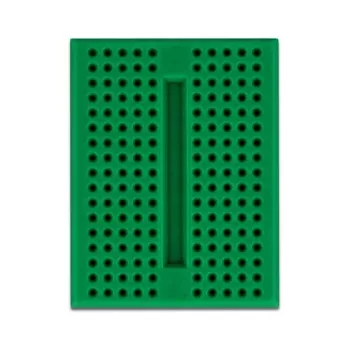 Breadboard DELOCK 18321 — solderless prototyping board, plastic, 36×46×10 mm, green